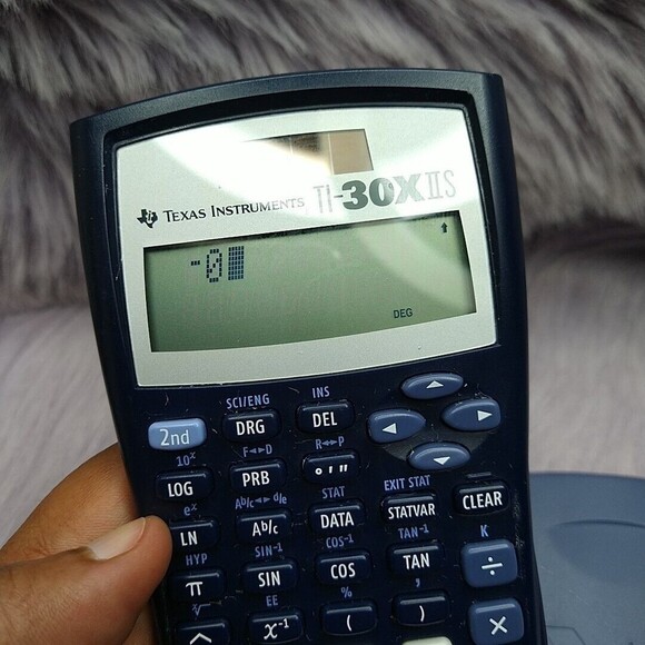 Texas Instruments calculator TI-30X-IIS, W/ Cover that Shows How To Do WORKING - Picture 3 of 3
